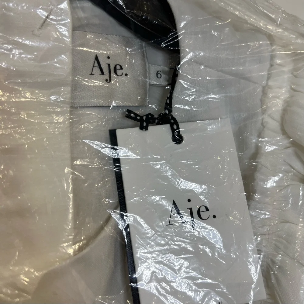 Aje Vanades Cut Out Ring white Midi Dress size US 2 NEW! New with tags! - Picture 6 of 9